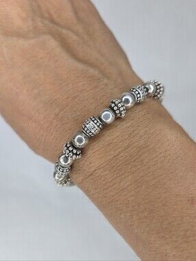 Silver Beaded Bracelet